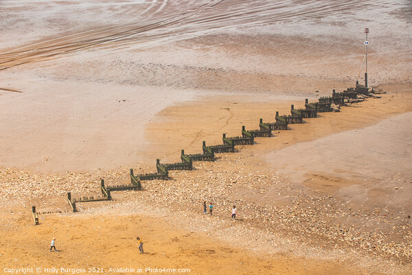Zig zag breakers at Hunstanton  Picture Board by Holly Burgess