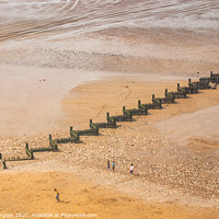 Buy canvas prints of Zig zag breakers at Hunstanton  by Holly Burgess