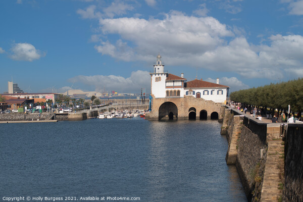 'Beacon in Getxo: Iberian Peninsula's Gem' Picture Board by Holly Burgess