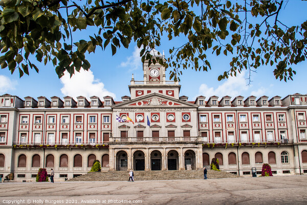 El Ferrol Spain town hall building  Picture Board by Holly Burgess