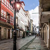 Buy canvas prints of Vibrant Ferrol: A Pathway to Heritage by Holly Burgess