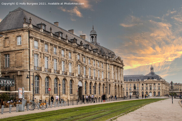 Bordeaux The Palais at sunset  France  Picture Board by Holly Burgess