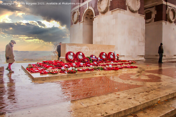 Echoes of Bravery: Thiepval's War Remembrance Picture Board by Holly Burgess