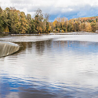 Buy canvas prints of Amber Valley's Shimmering Crown: Belper's Derwent  by Holly Burgess