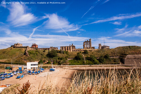 Tynemouth Priory standing on the hill over looking the north sea to want of any other ships arriving   Picture Board by Holly Burgess