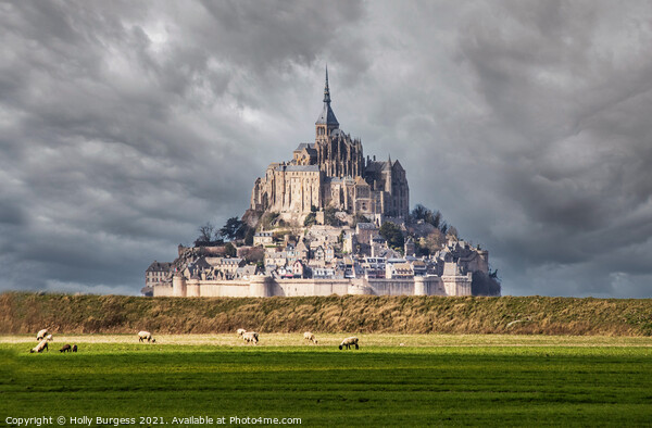 Mont Saint-Michel France Normandy Picture Board by Holly Burgess