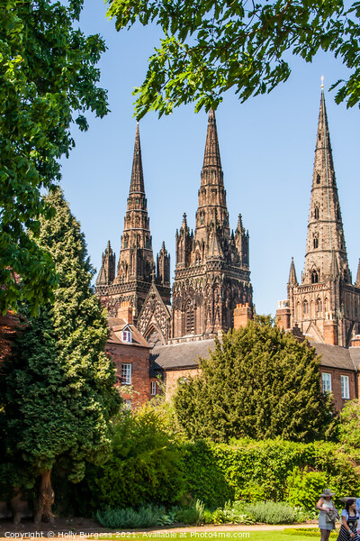 Lichfield Cathedral: Tri-Spired Architectural Marv Picture Board by Holly Burgess