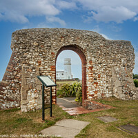 Buy canvas prints of 'Hunstanton Chapel's Tribute to St Edmund' by Holly Burgess