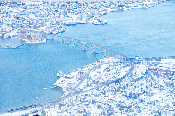Arctic Cathedral: Tromso Bridge's Grandeur Picture Board by Holly Burgess