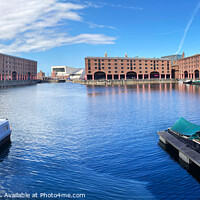 Buy canvas prints of Vibrant Liverpool Docks, Tradition Meets Modernity by Holly Burgess