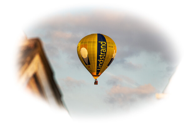 Skyward Journey in a Hot Air Balloon Picture Board by Holly Burgess