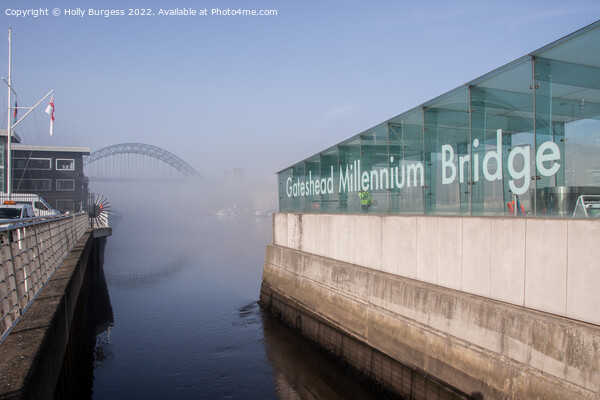 Fog on the tyne Newcastle early morning  Picture Board by Holly Burgess