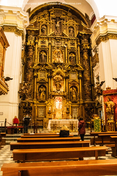 Sacred Serenity at Cadiz's San Juan de Dios Church Picture Board by Holly Burgess