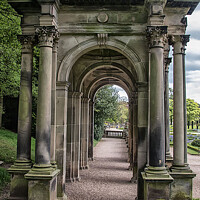 Buy canvas prints of Enchanting Italian Archway at Trentham Gardens by Holly Burgess