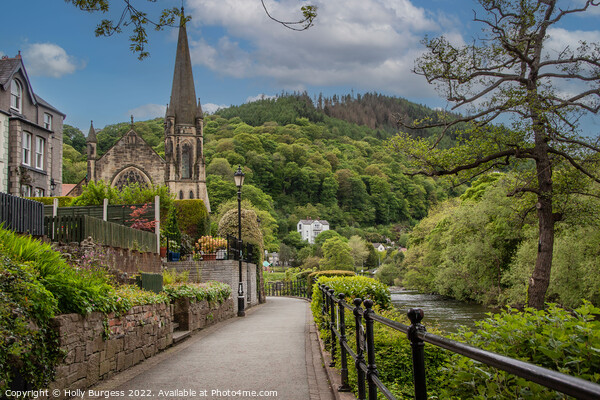 Llangollen Wales beautiful village in the Dee Valley  Picture Board by Holly Burgess