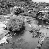 Buy canvas prints of 'Charming Llangollen: A Monochrome Perspective' by Holly Burgess