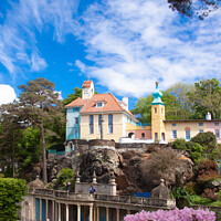 Buy canvas prints of Portmeirion: Wales' Enchanting Coastal Village by Holly Burgess