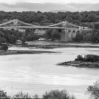 Buy canvas prints of Enchanting Reflections on Menai Strait by Holly Burgess