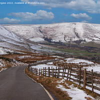 Buy canvas prints of Dramatic Winter Scenery: Edale, Derbyshire by Holly Burgess