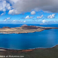 Buy canvas prints of 'Panoramic Paradise: Lanzarote's Hidden Gem' by Holly Burgess