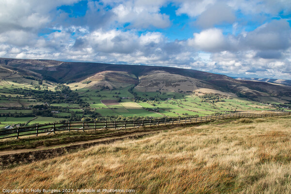 Hills of eden Valley laying near Castle-ton in Derbyshire  Picture Board by Holly Burgess