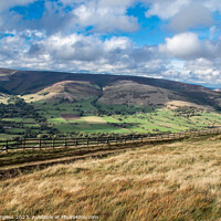 Buy canvas prints of Hills of eden Valley laying near Castle-ton in Derbyshire  by Holly Burgess