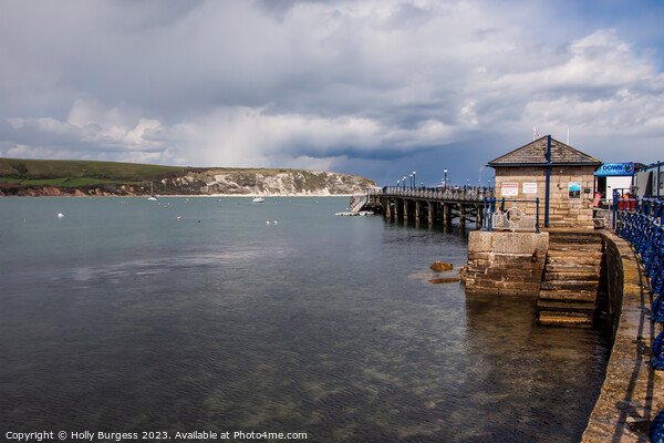 Swanage Pier's Nautical Snapshot Picture Board by Holly Burgess
