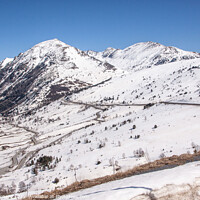 Buy canvas prints of Andorra Snow Mountains for skiing  by Holly Burgess