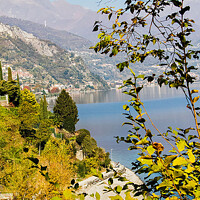Buy canvas prints of Italy's Depths Unveiled: Lake Como by Holly Burgess