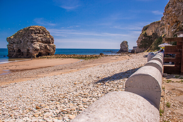 Marsden bay beach  Landscape North Shields  Picture Board by Holly Burgess