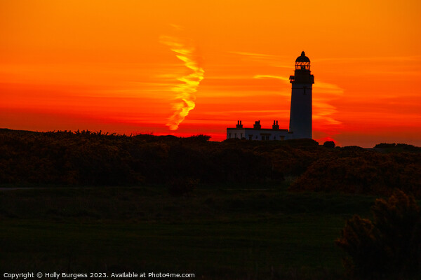 'Turnberry's Historic Lighthouse: A Sunset Serenad Picture Board by Holly Burgess