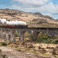 Buy canvas prints of The Glenfinn Viaduct is a railway viaduct on the West highland Line Harry Potter train  by Holly Burgess