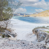 Buy canvas prints of Scottish Serenity: Camusdarach Beach by Holly Burgess