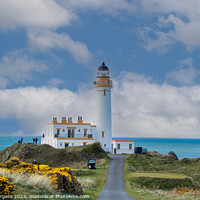 Buy canvas prints of 'Turnberry Lighthouse: A Scottish Coastal Beacon' by Holly Burgess