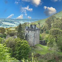 Buy canvas prints of Castle Campbell Medieval Castle in Dollar Scotland by Holly Burgess