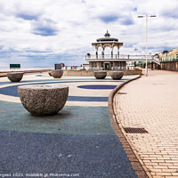 Buy canvas prints of Victorian Charm: Brighton Beach Bandstand by Holly Burgess