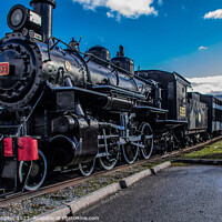 Buy canvas prints of Newfoundland's Historical Steam Locomotive No. 593 by Holly Burgess