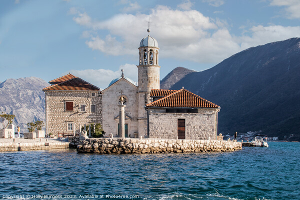 Enchanting Isle of Perast Our Lady of the Rocks  Picture Board by Holly Burgess