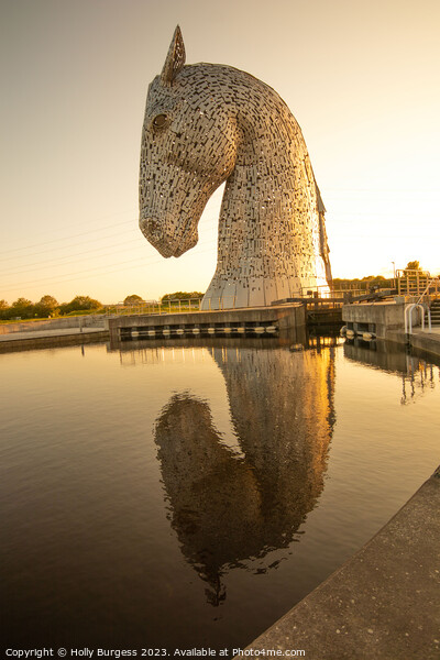 'Sublime Kelpies at Dusk' Picture Board by Holly Burgess