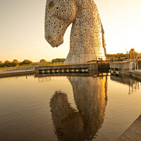Buy canvas prints of 'Sublime Kelpies at Dusk' by Holly Burgess
