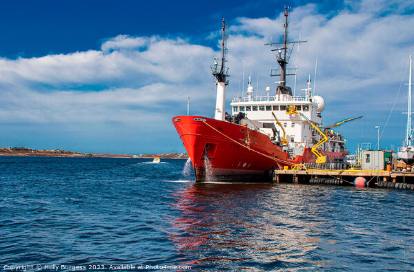 Trawler ship on its way from Falklands  Picture Board by Holly Burgess