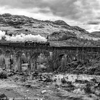 Buy canvas prints of Jacobite Steam Locomotive  West highlands line in Scotland  by Holly Burgess