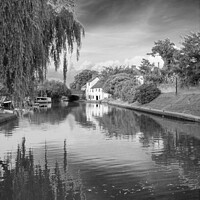 Buy canvas prints of Trent Lock day for walking by the river  by Holly Burgess