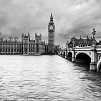 Buy canvas prints of Westminster Abbey on the thames London  by Holly Burgess