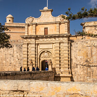 Buy canvas prints of Mdina Entrance to the walled City Valleta  by Holly Burgess