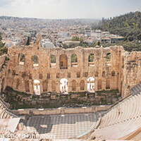 Buy canvas prints of The Odeon of Herodes Atticus Athens  by Holly Burgess