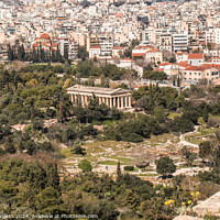 Buy canvas prints of Athens view of the City by Holly Burgess