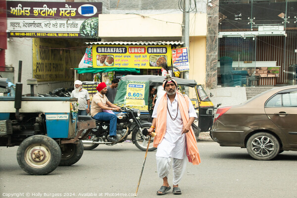 Street walk in Amritsar  Picture Board by Holly Burgess