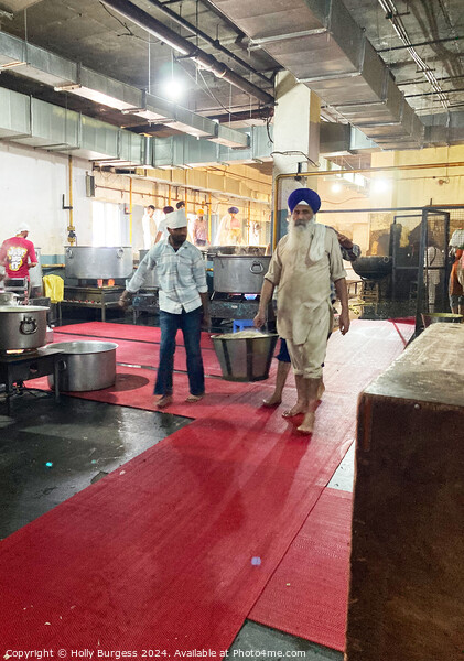 Kitchen inside the Golden temple area, Amritsar,  Picture Board by Holly Burgess