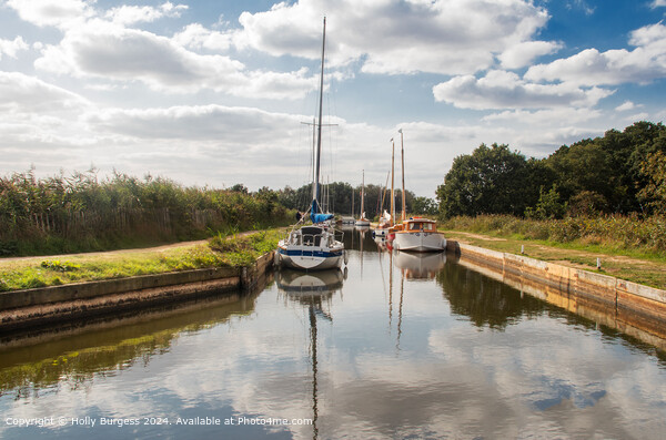 Horsely Norfolk Broads Picture Board by Holly Burgess